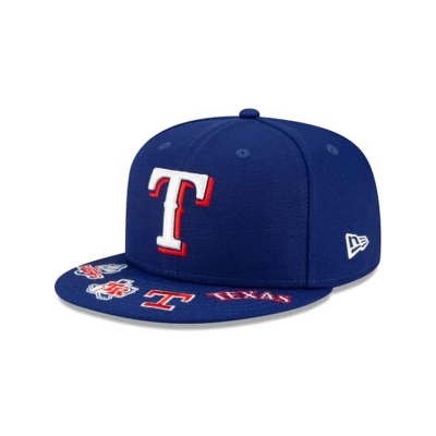 Blue Texas Rangers Hat - New Era MLB Visor Hit 59FIFTY Fitted Caps USA4819706